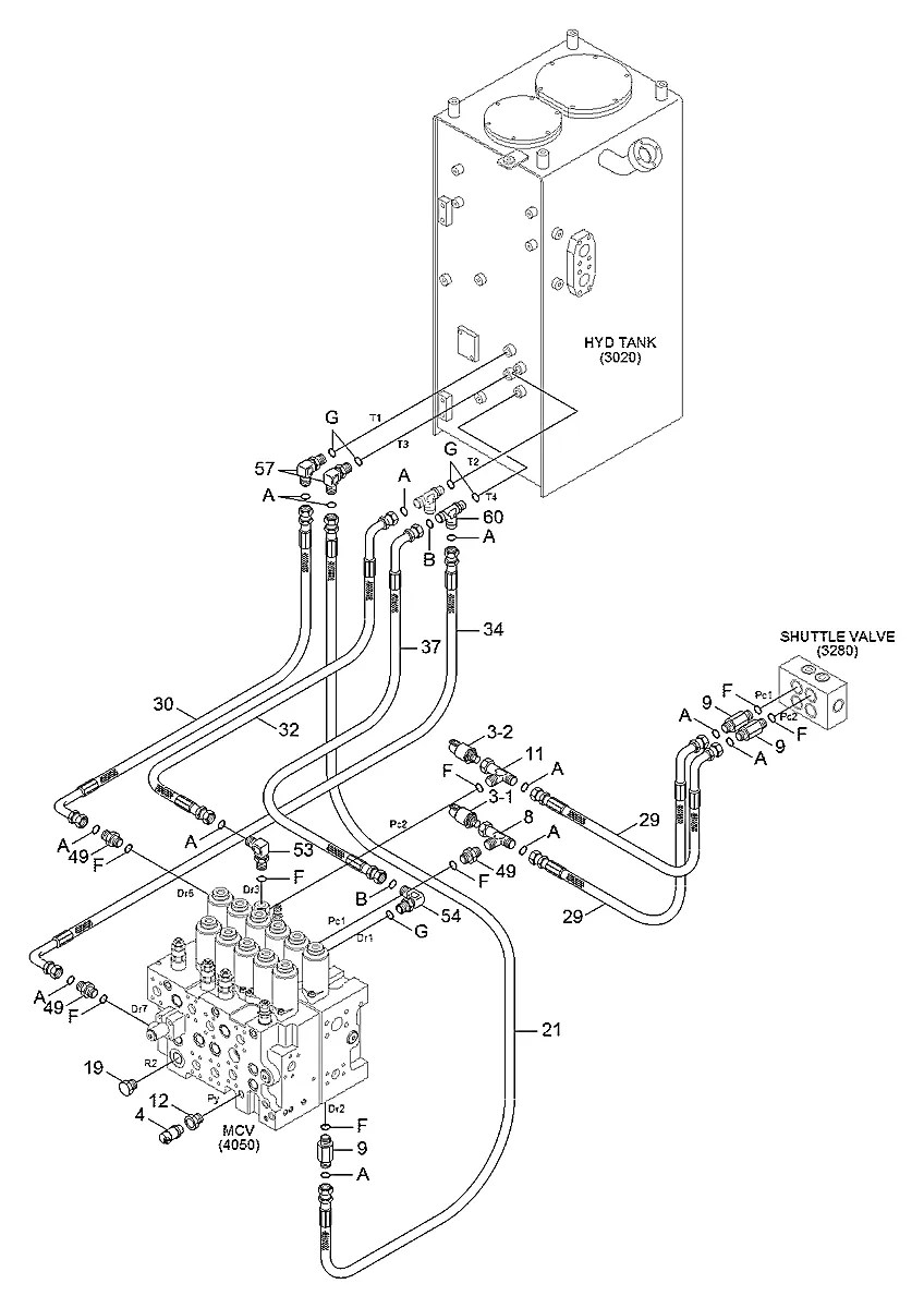 P930-062030 Escavadeira de esteiras Hyundai R235LCR-9