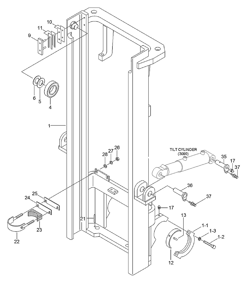 F31501061 Empilhadeira Hyundai HLF15-18C-III