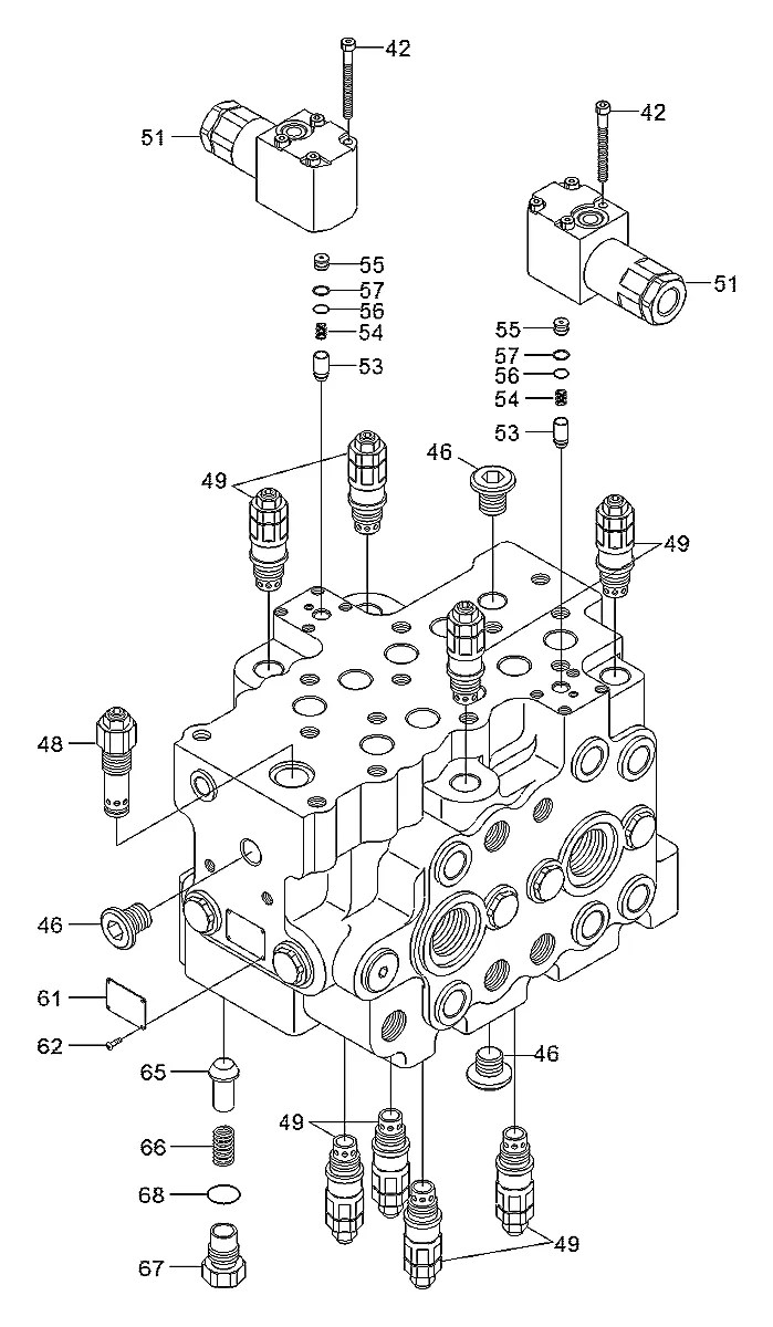 21111-33135 Escavadeira de rodas Hyundai R95W-3