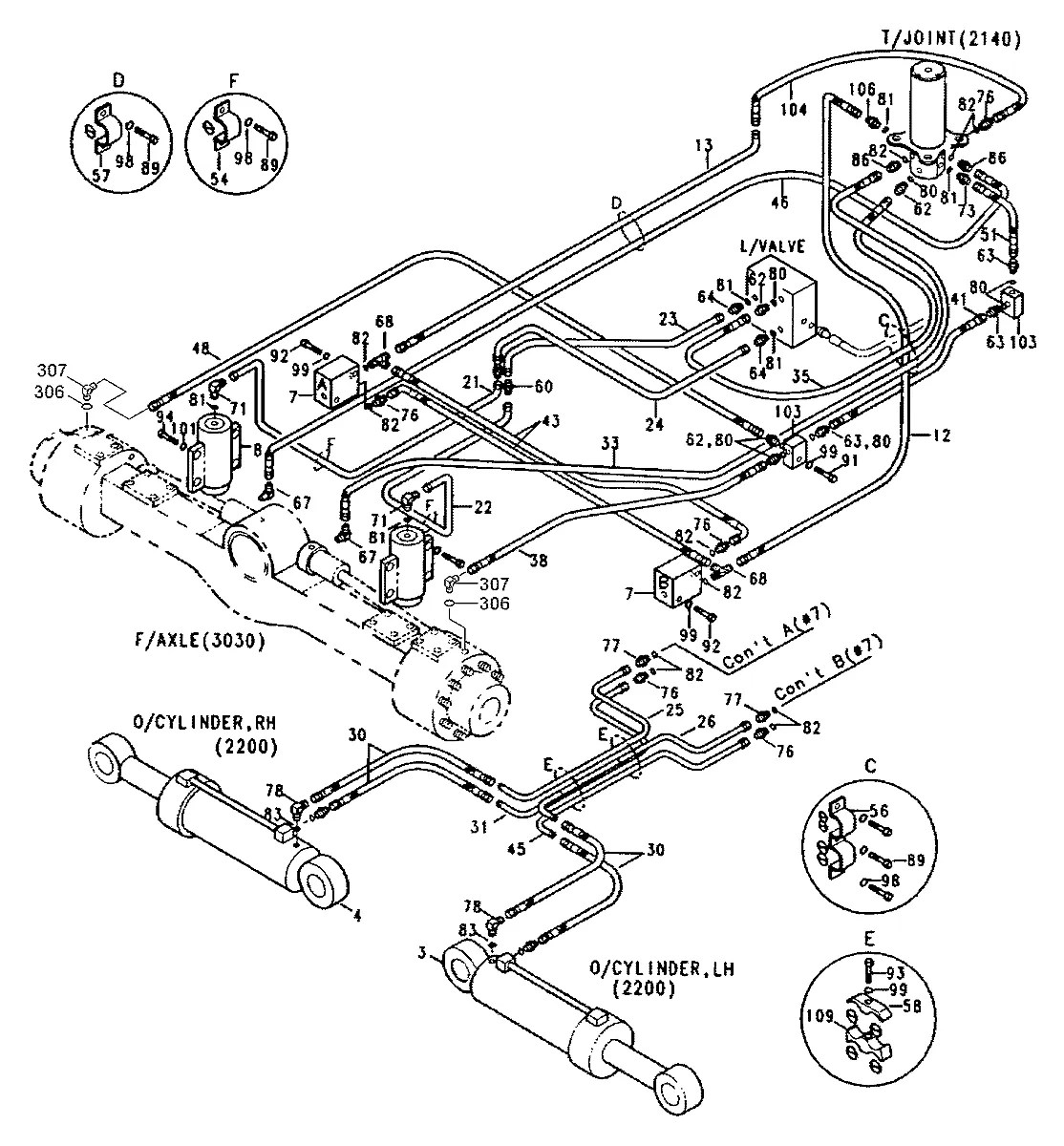 E131-0124 Escavadeira de rodas Hyundai R200W