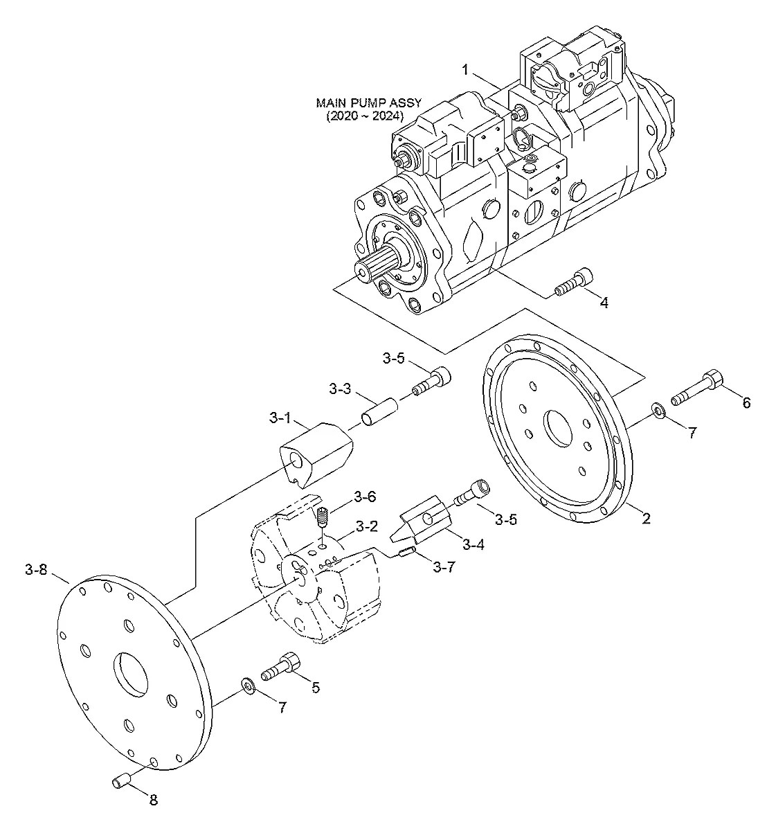 S107-200554 Escavadeira de esteiras Hyundai R360LC-3H
