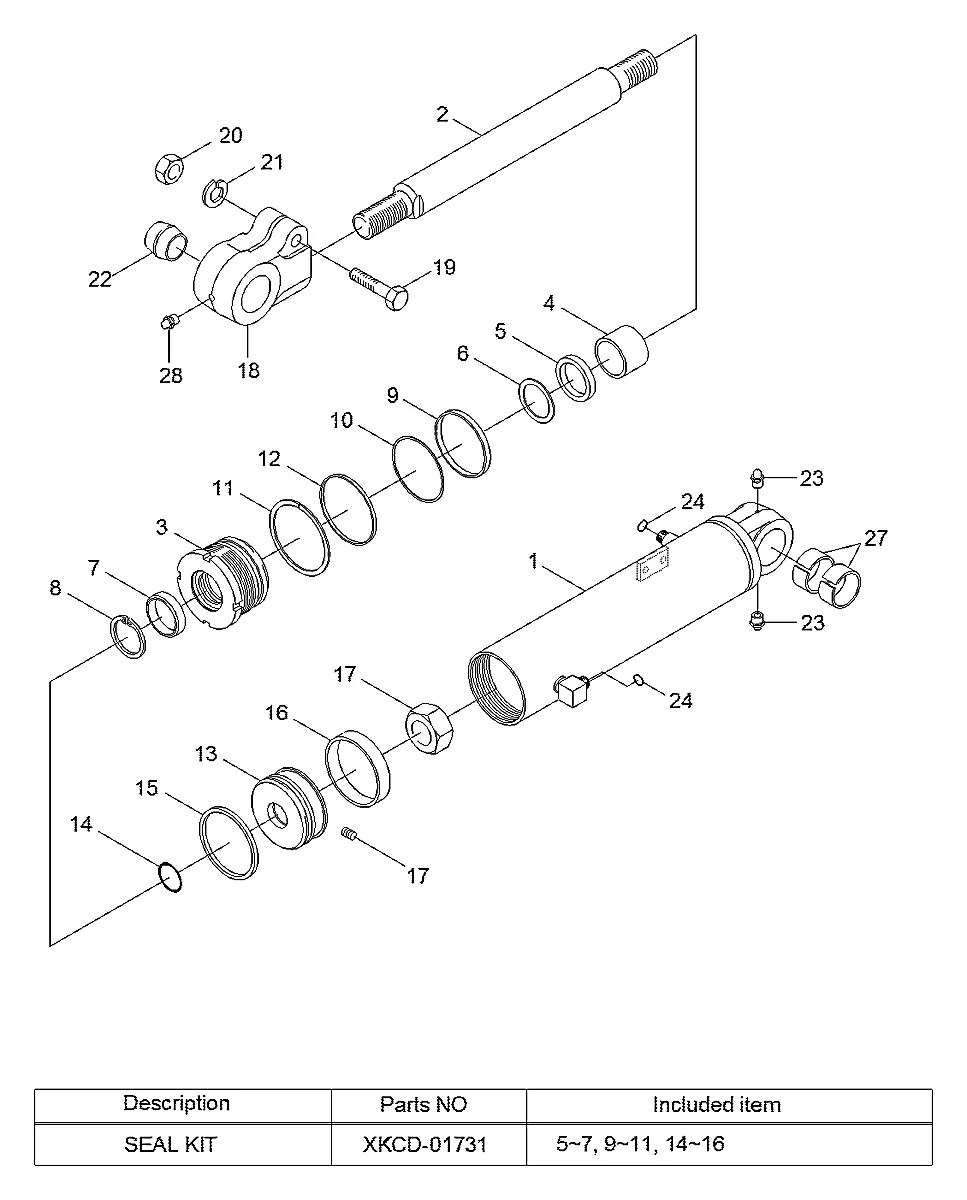 XKCD-01725 Empilhadeira Hyundai 50-60-70D-7K