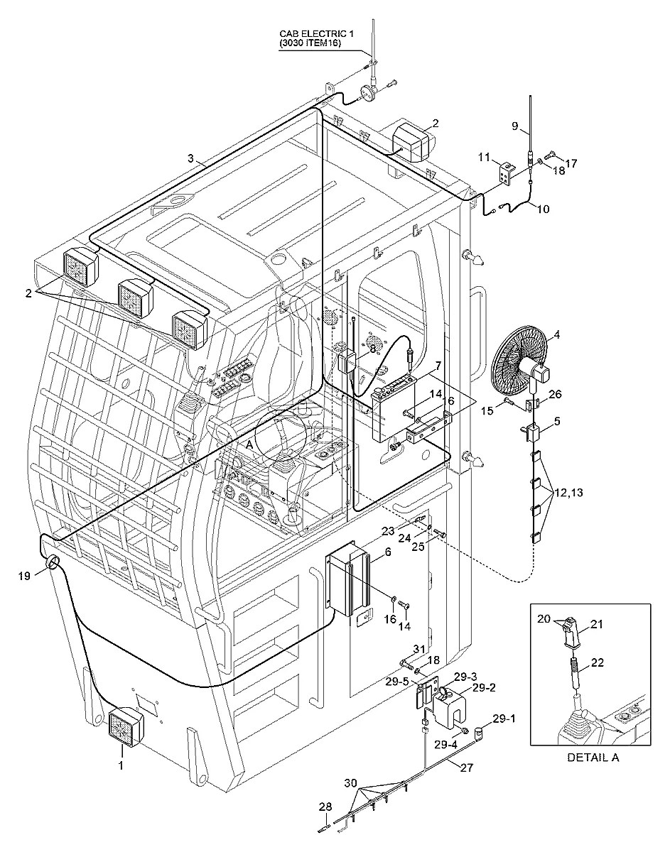 P33-0021 Equipamento florestal Hyundai R290RB-3