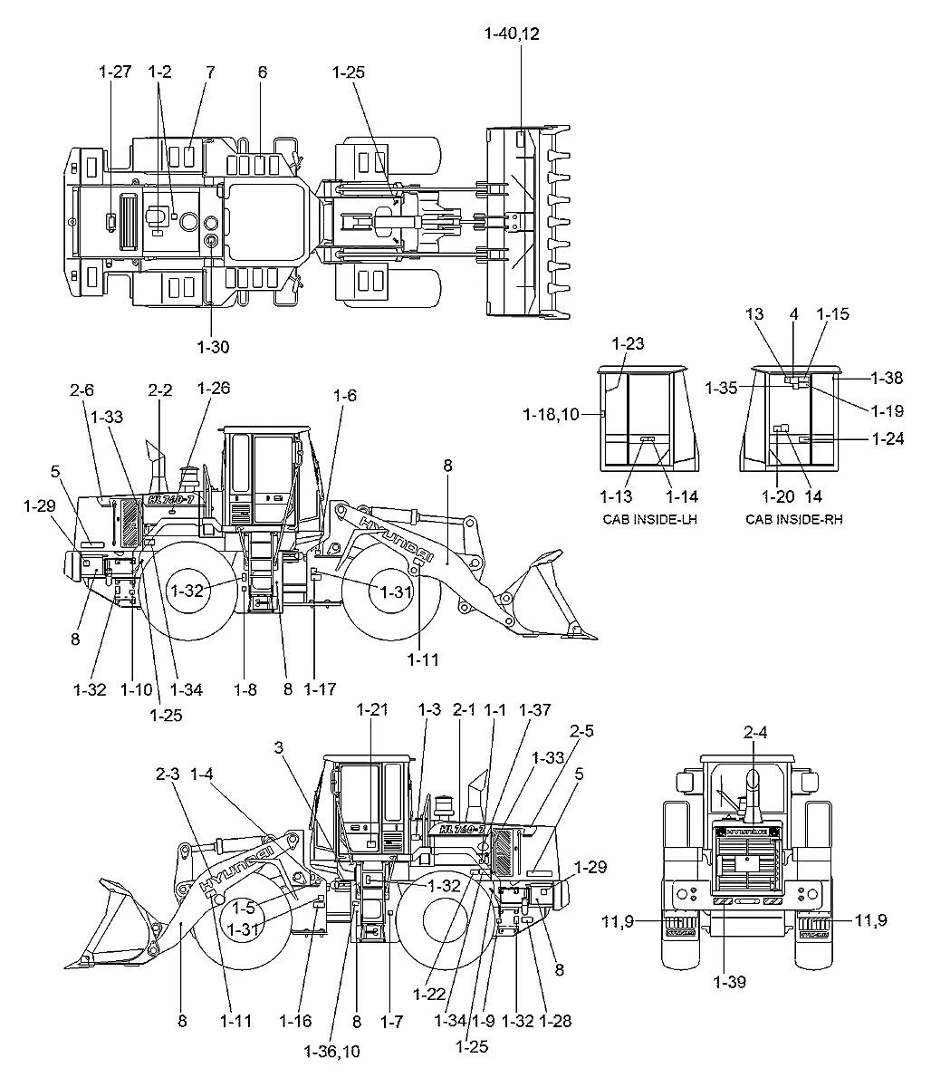 91LB-06140 Pá-carregadeira Hyundai HL760-7