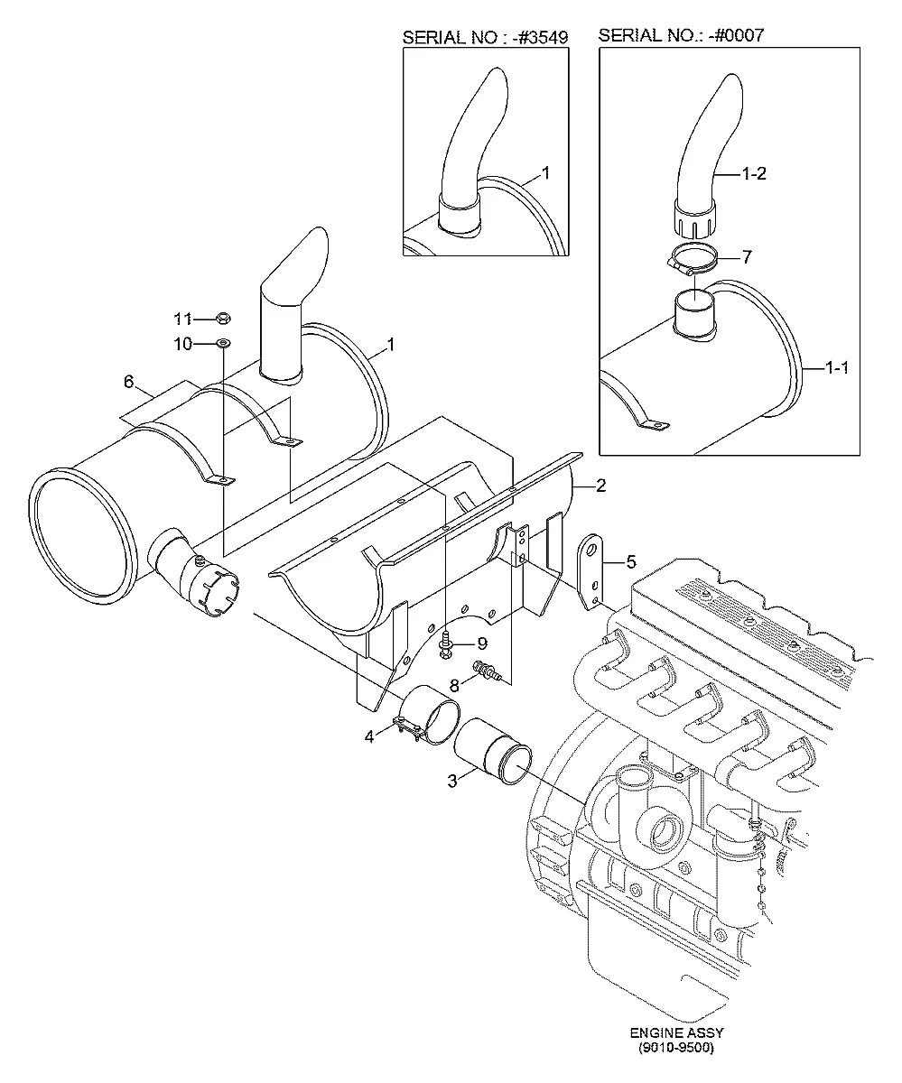 11N8-30160 Escavadeira de esteiras Hyundai R320LC-7