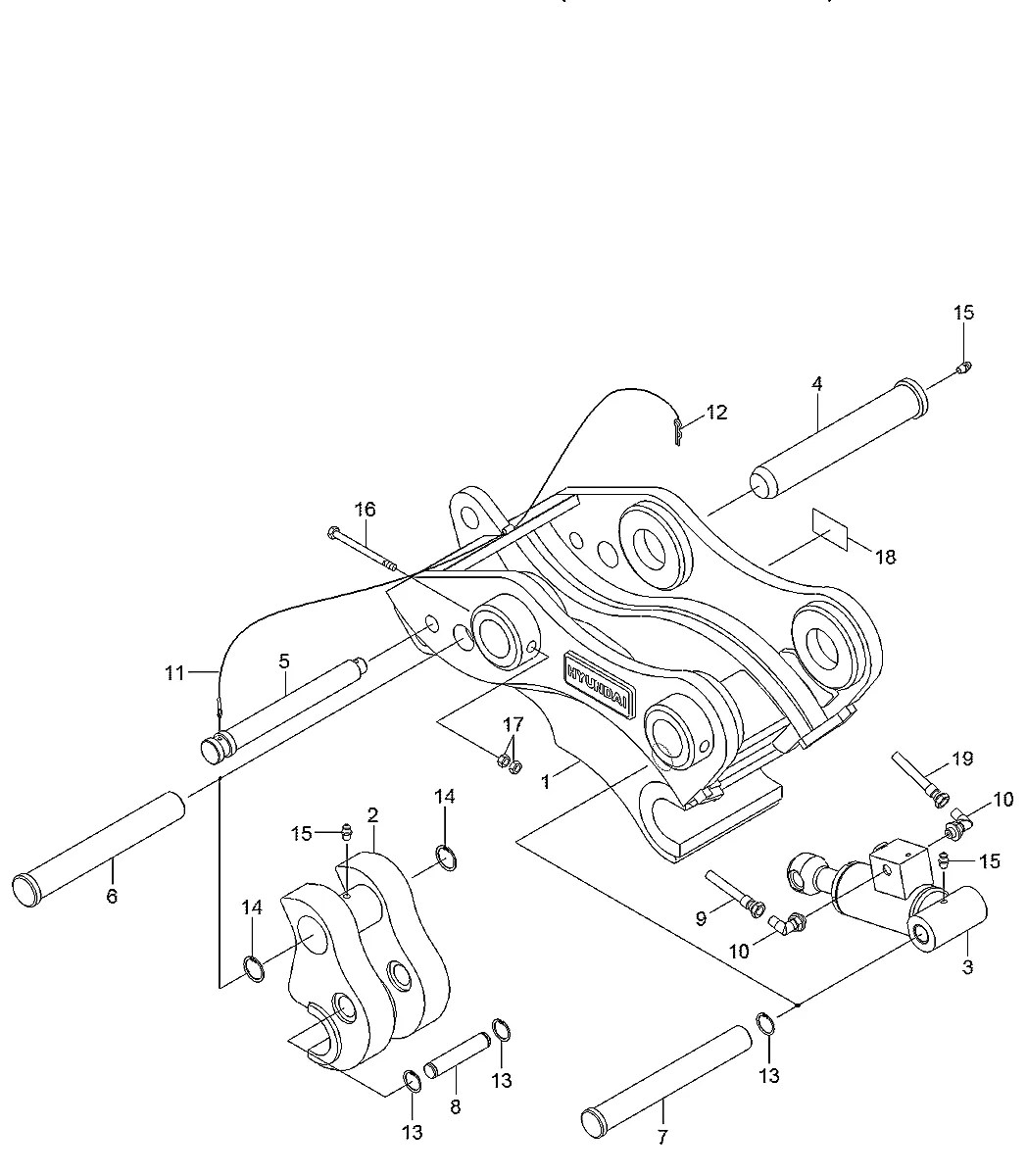 32Q1-95120 Escavadeira de esteiras Hyundai R80CR-9A