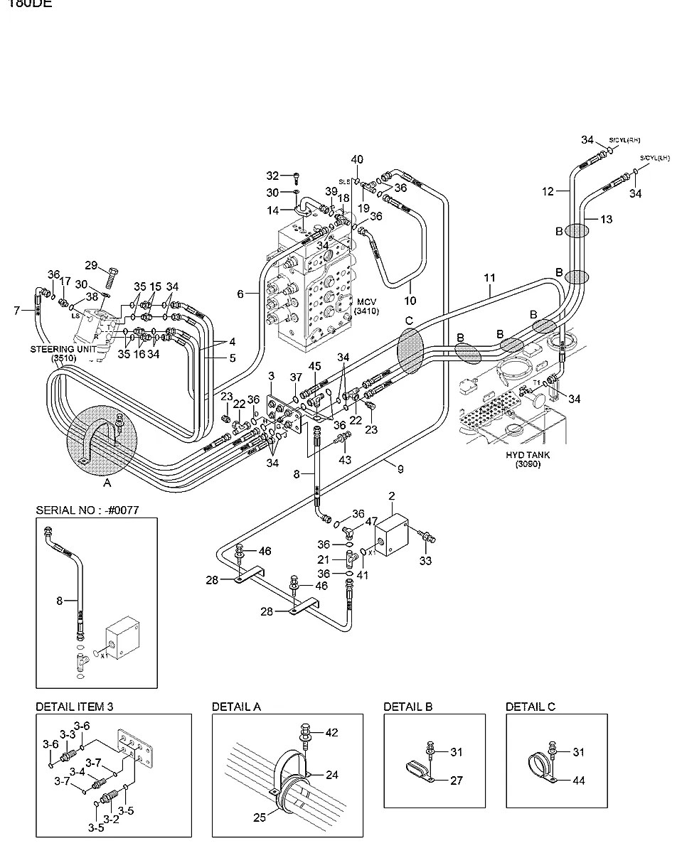31HV-10050 Empilhadeira Hyundai 180D-7E