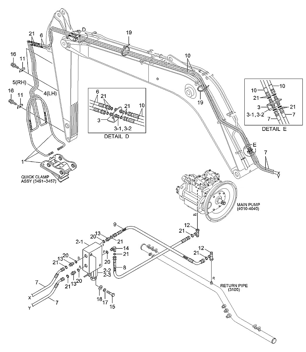P913-047064 Escavadeira de esteiras Hyundai R210NLC-7A