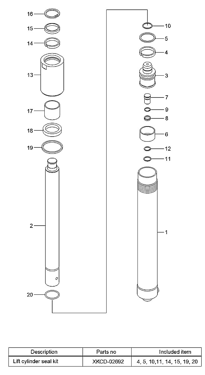 XKCD-02695 Empilhadeira Hyundai 25-30LC-7S