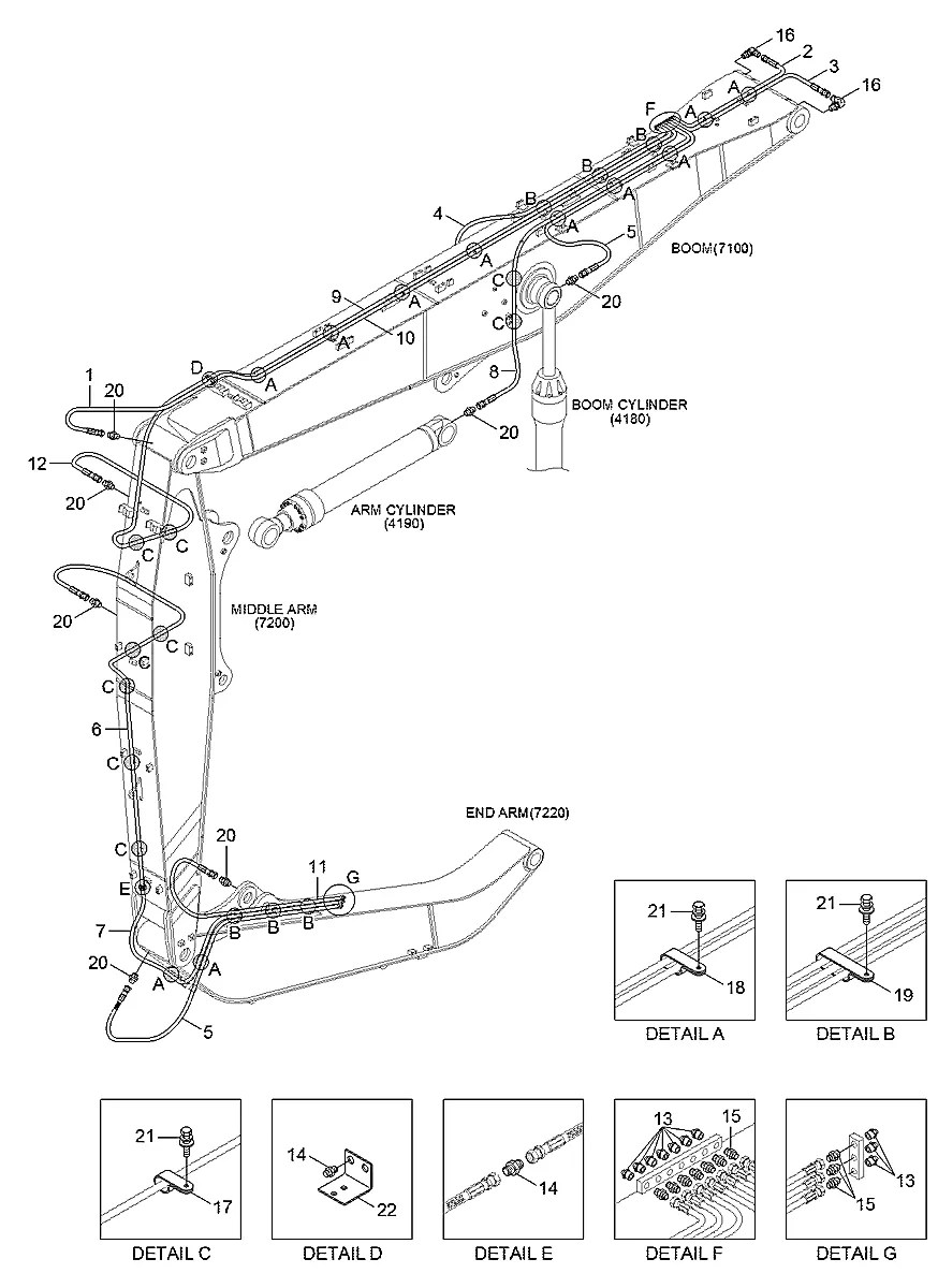 P850-042070 Escavadeira de esteiras Hyundai R480LC-9MH