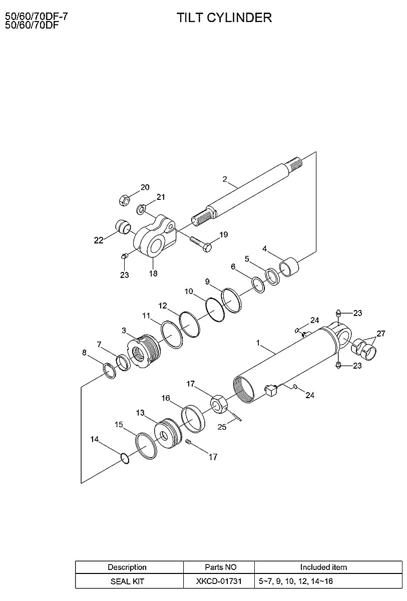 XKCD-03761 Empilhadeira Hyundai 50DF-7