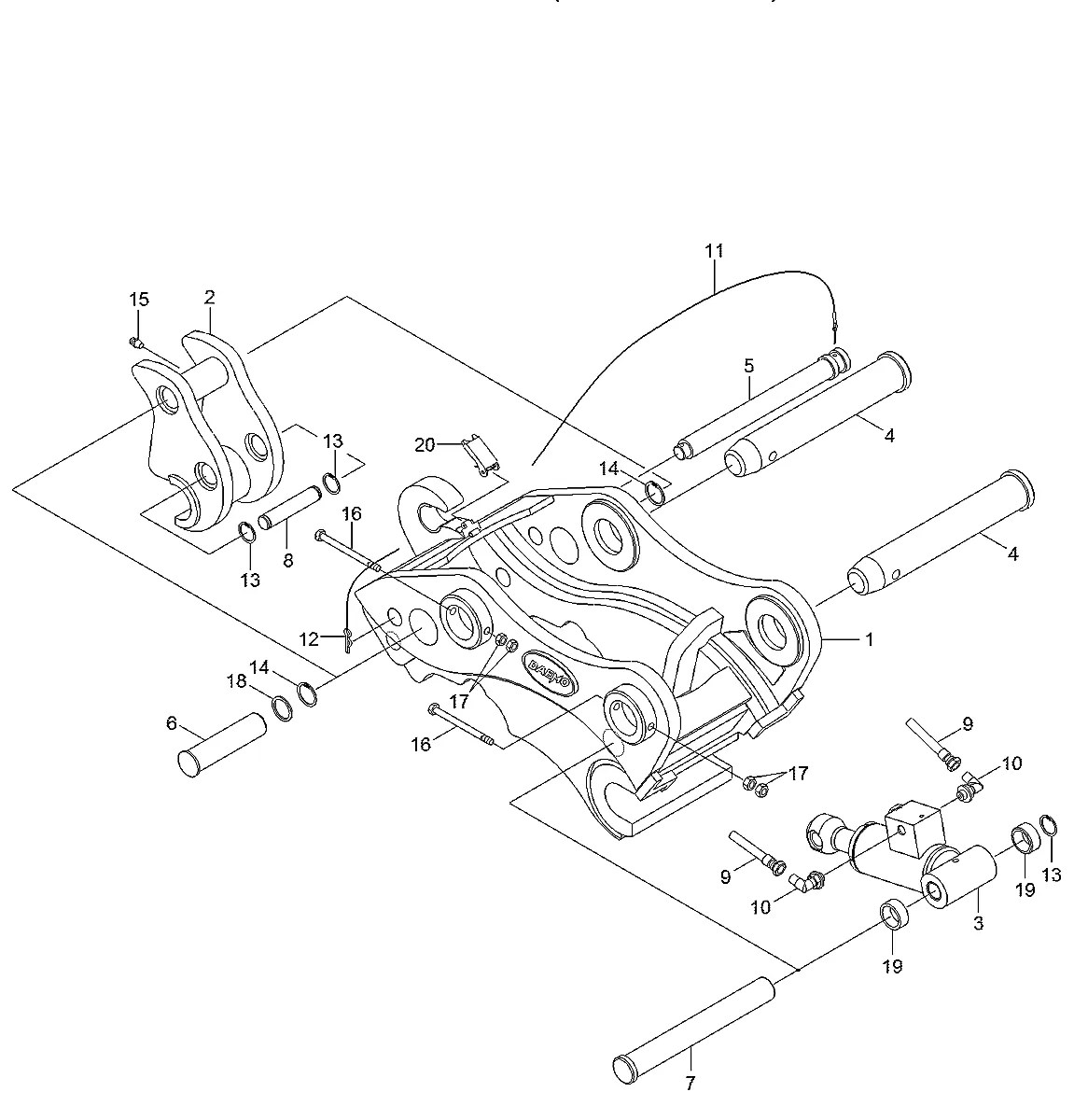 31Q6-96810G9 Escavadeira de esteiras Hyundai HX220 L