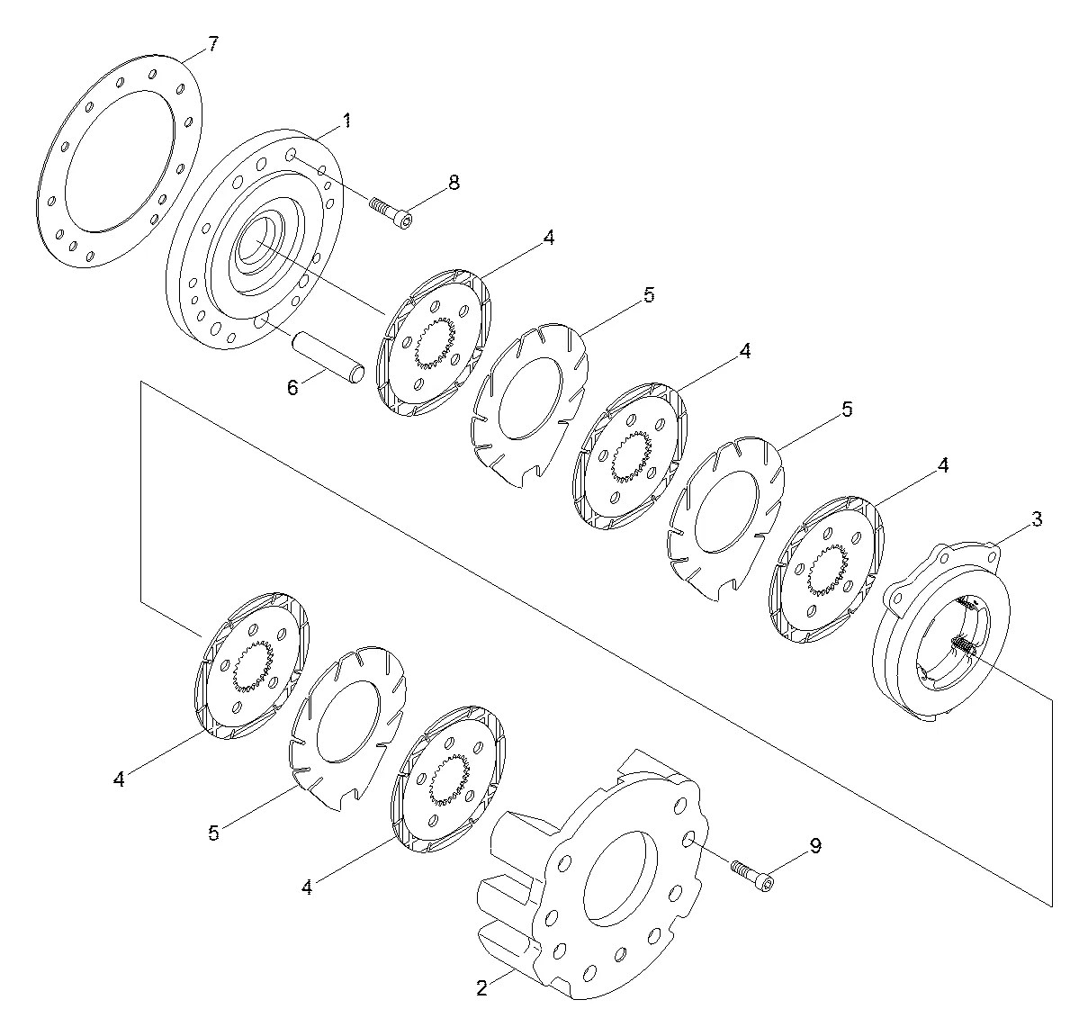 55D1-40670 Trator de esteira Hyundai H80-LGP