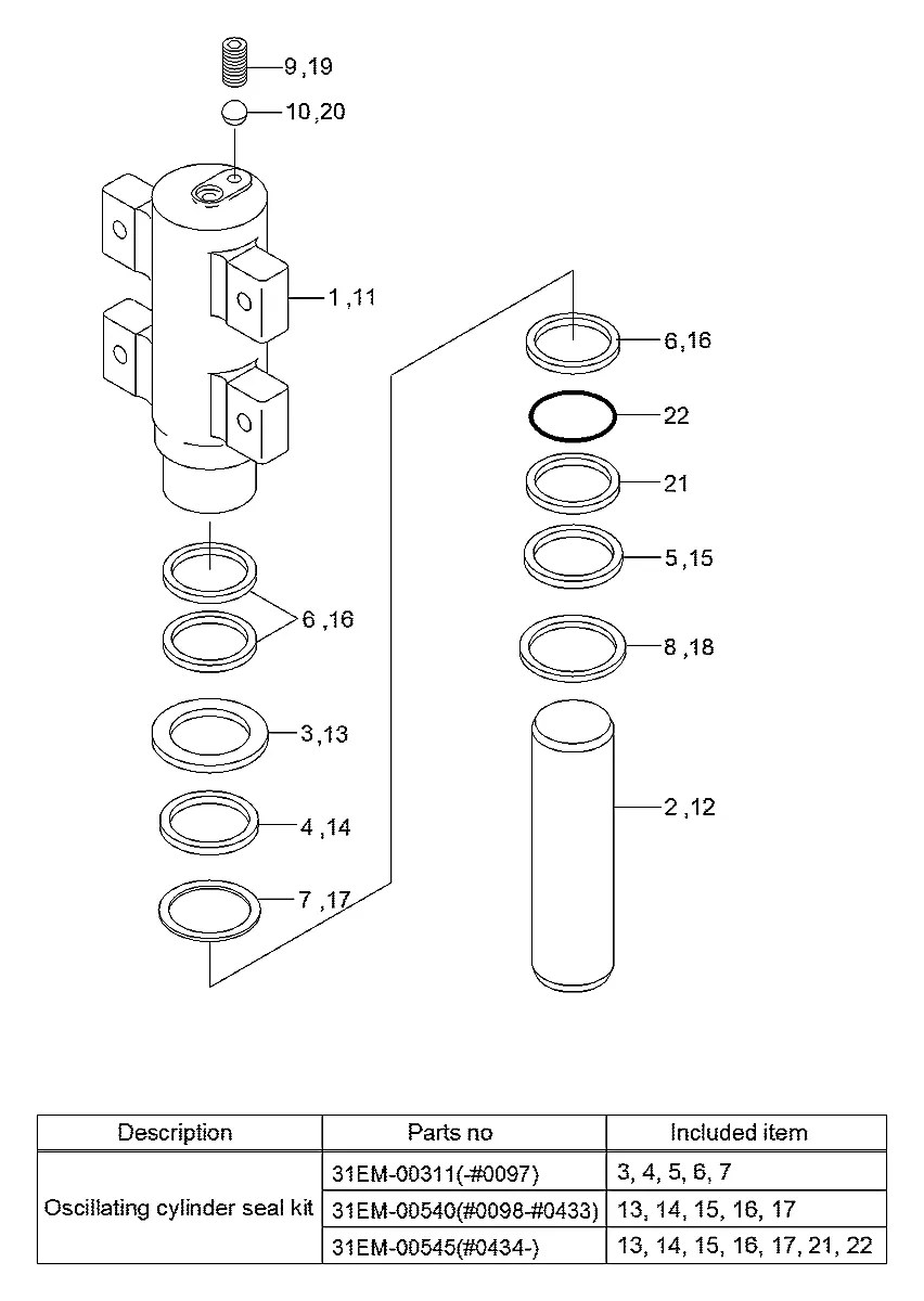 31EM-00570 Escavadeira de rodas Hyundai R200W-7
