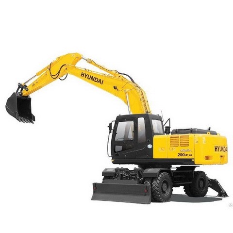ZGAQ-02070 Escavadeira de rodas Hyundai R200W-7A
