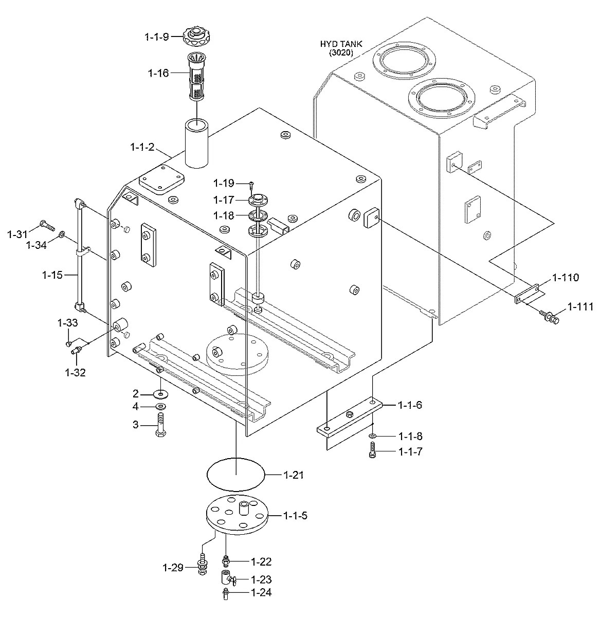 P392-100000 Escavadeira de esteiras Hyundai R140LC-9V