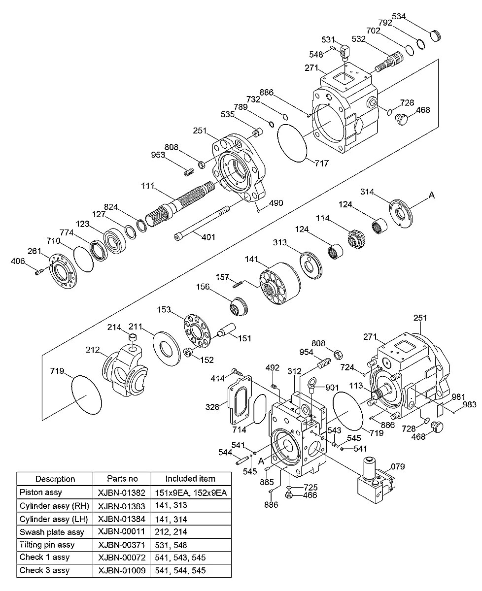31Q9-10010 Escavadeira de esteiras Hyundai R320LC-9