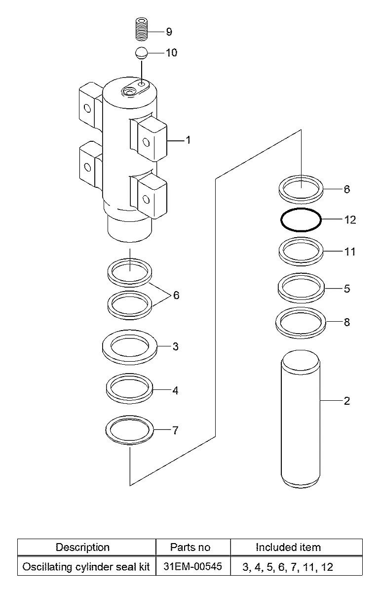 31EM-00560 Escavadeira de rodas Hyundai R200W-7