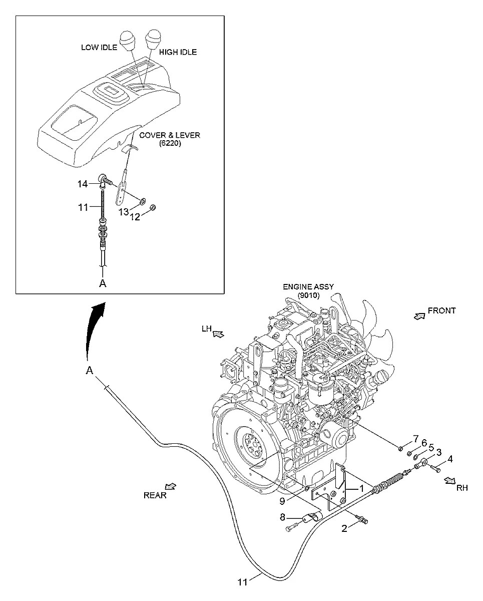 S205-062006 Escavadeira de esteiras Hyundai R35Z-9