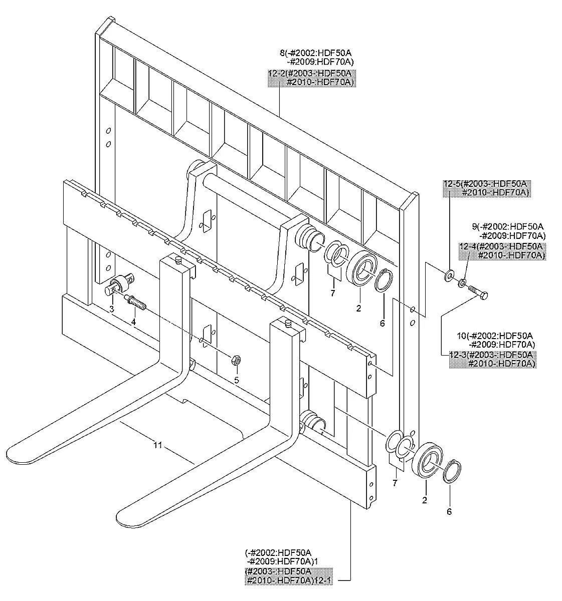F14710041 Empilhadeira Hyundai HDF50-70A