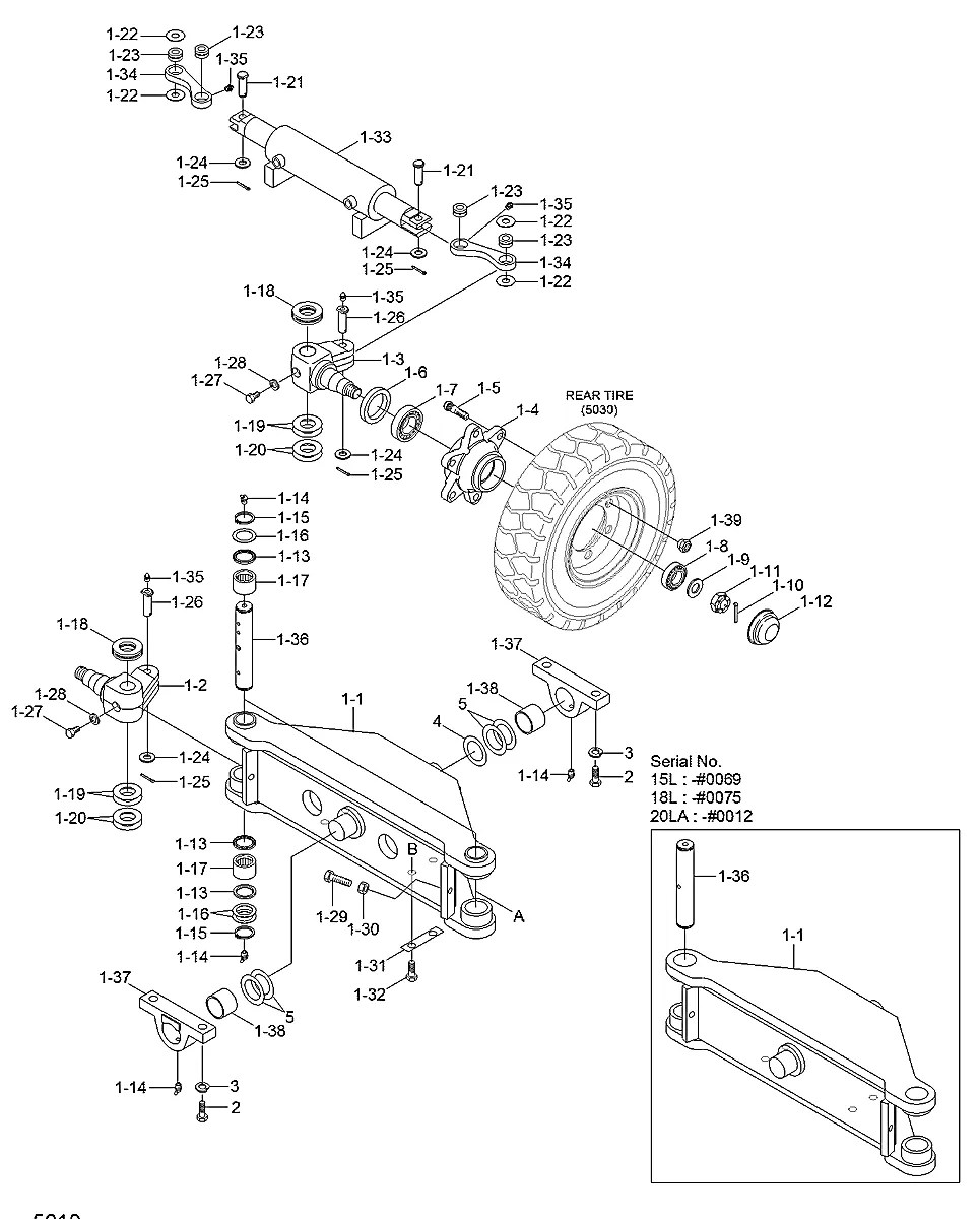 3678004400-02 Empilhadeira Hyundai 18LA-7