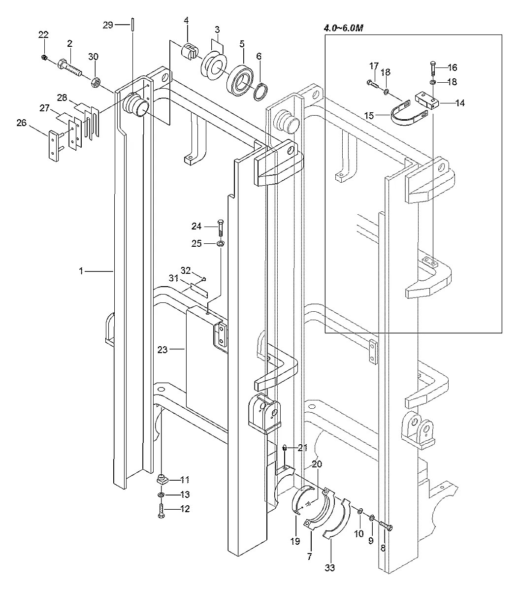 F15500020 Empilhadeira Hyundai HDF50-70A