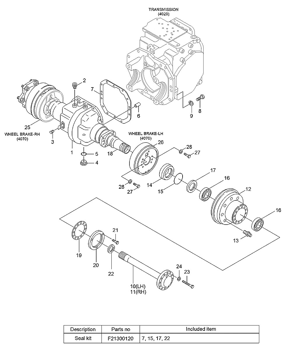 01602-21236 Empilhadeira Hyundai 18LCA-7