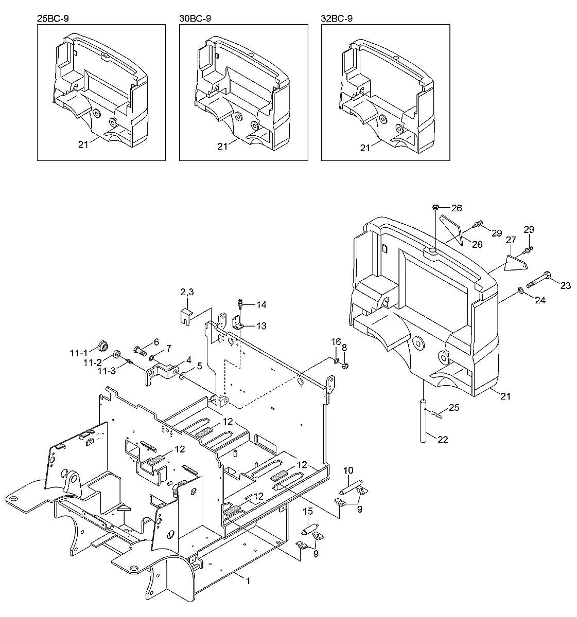 41B2-12014 Empilhadeira Hyundai 20-25-30-32BC-9