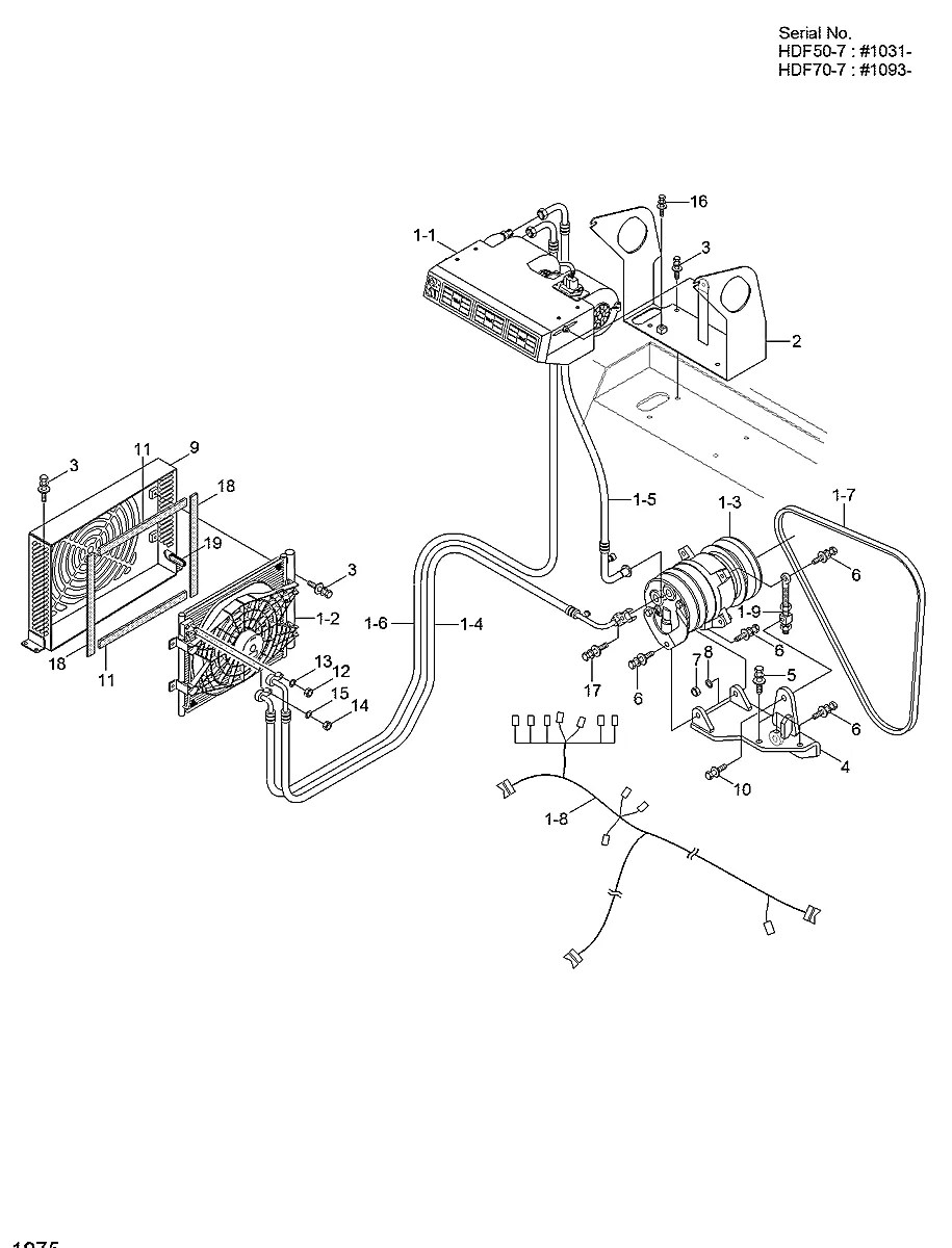 S037-103516 Empilhadeira Hyundai HDF70-7