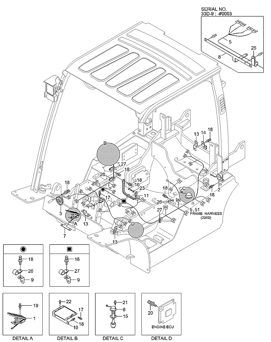 21HN-40105 Empilhadeira Hyundai 22-25-30-33-35DA-9
