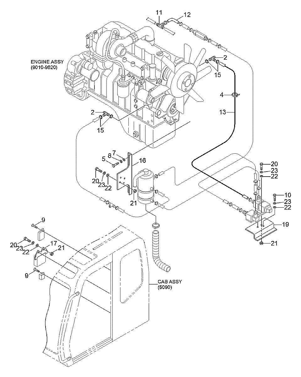 11ER-90010 Escavadeira de rodas Hyundai R200W-3