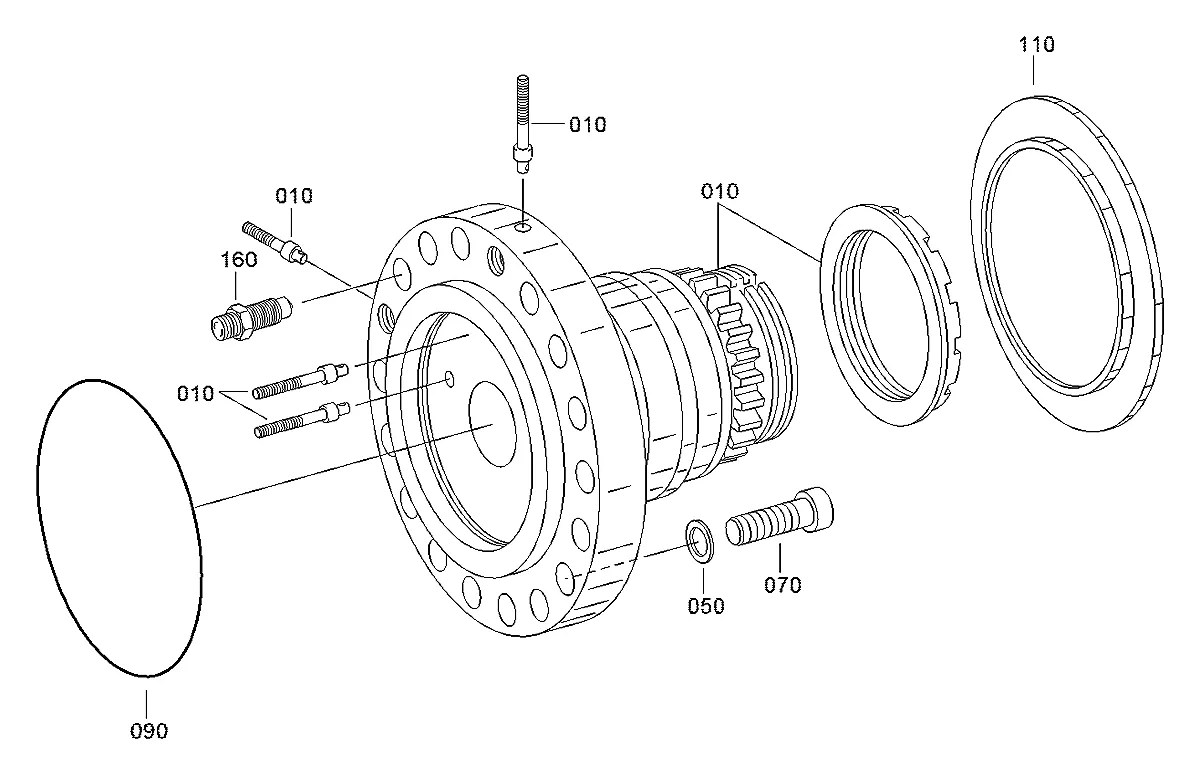 0636-101-516 Escavadeira de rodas Hyundai R130W-3