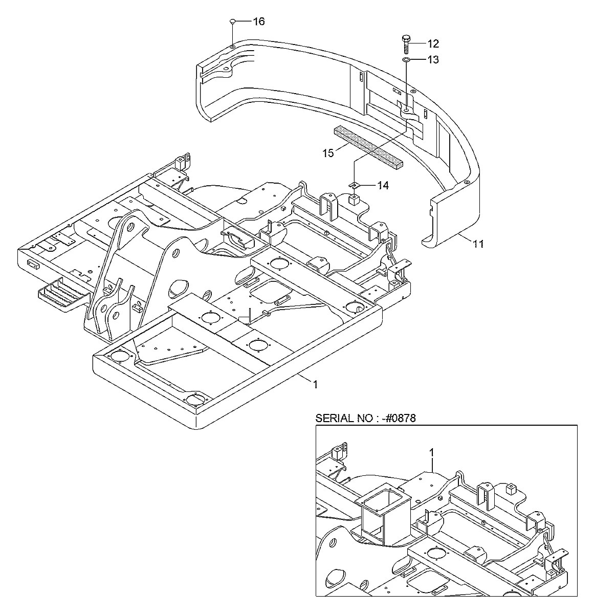 41N1-00014 Escavadeira de esteiras Hyundai R80-7