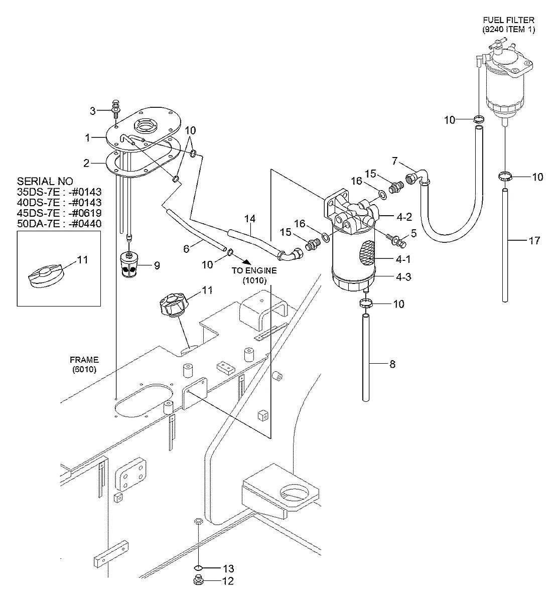 11FV-55010 Empilhadeira Hyundai 40DA-7E