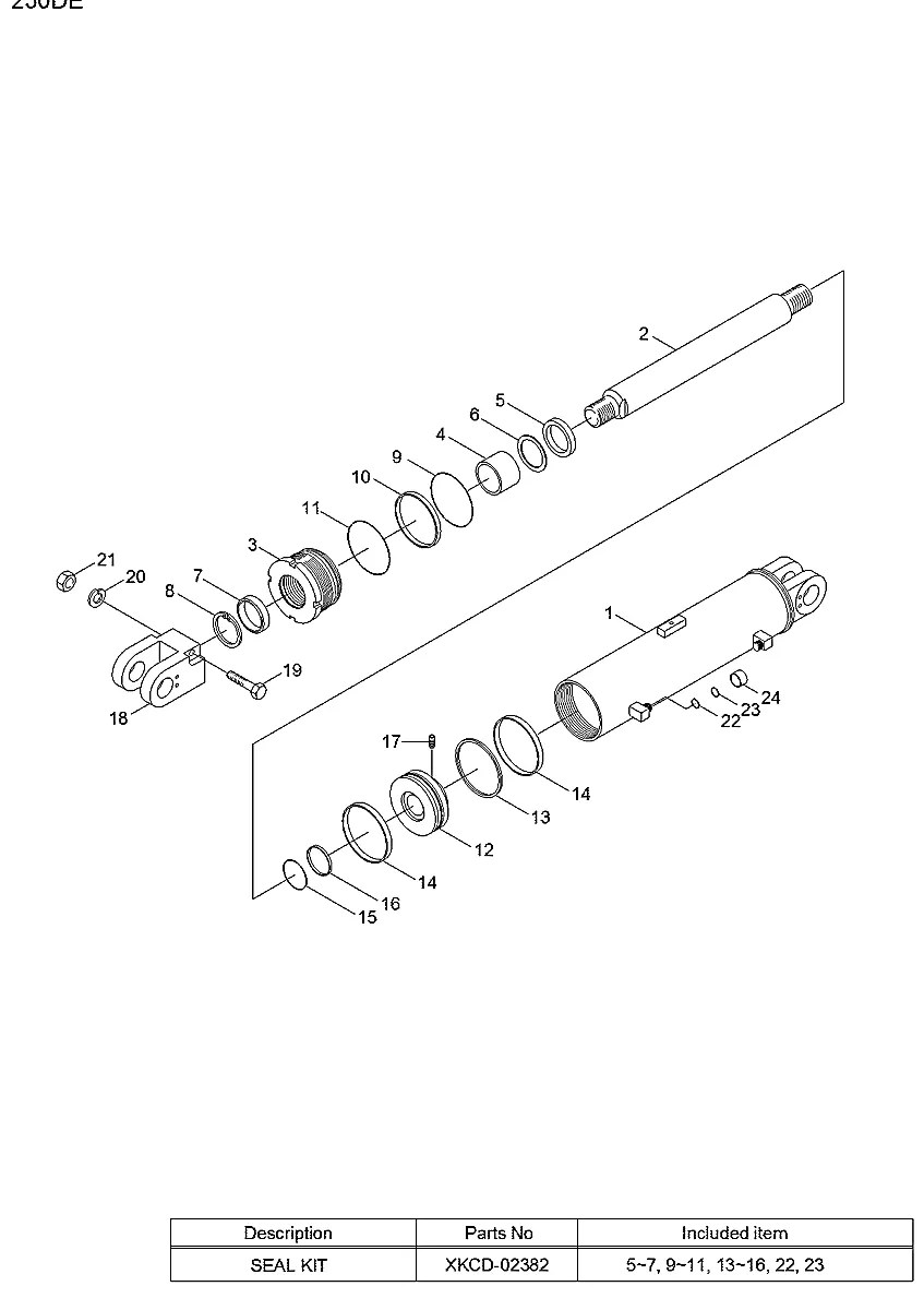 XKCD-02379 Empilhadeira Hyundai 250D-7E