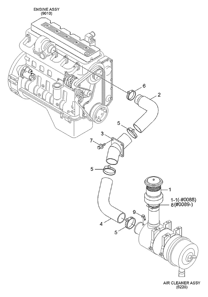 1-200-104 Escavadeira de esteiras Hyundai R320LC-7A