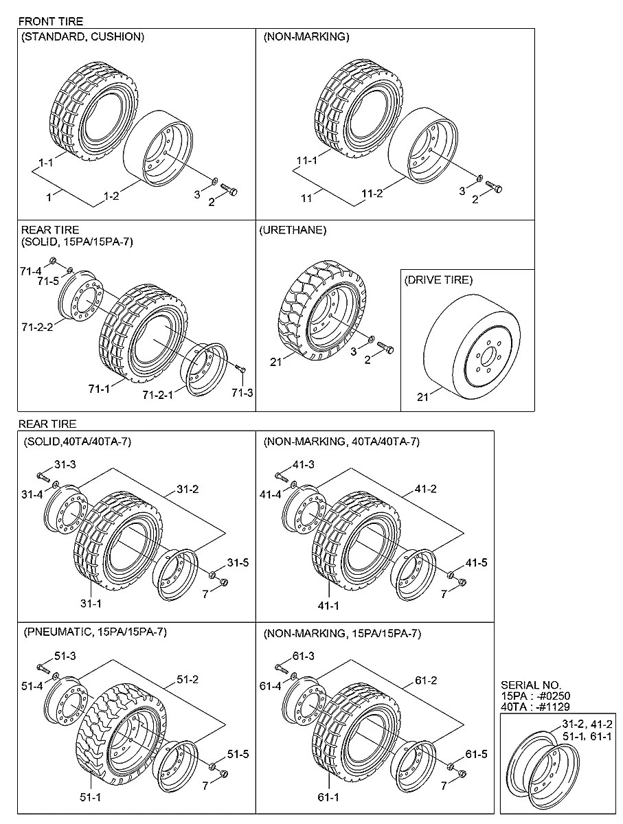 3678004400-DA Empilhadeira Hyundai 40TA-7