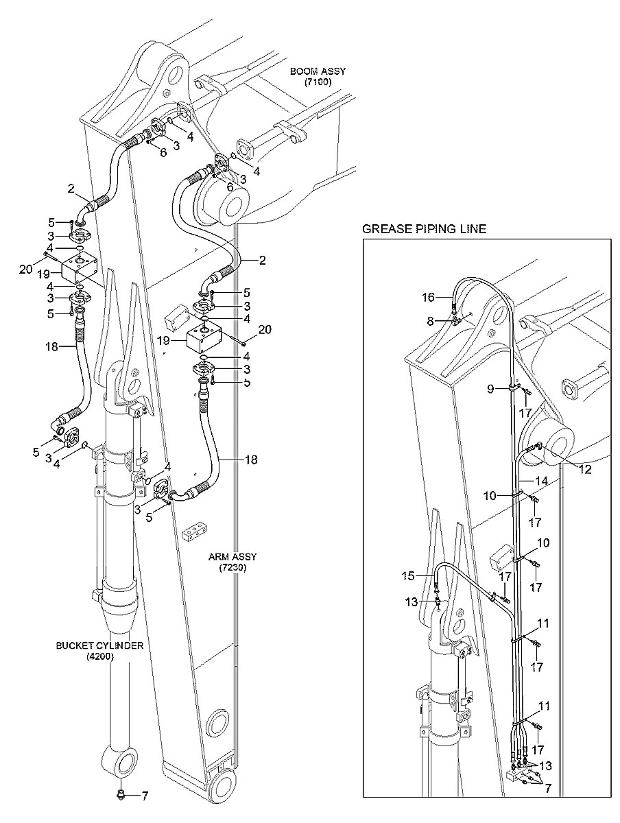 P840-042080 Escavadeira de esteiras Hyundai R510LC-7