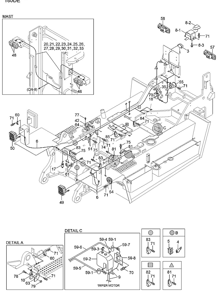21Q4-60212 Empilhadeira Hyundai 180D-7E