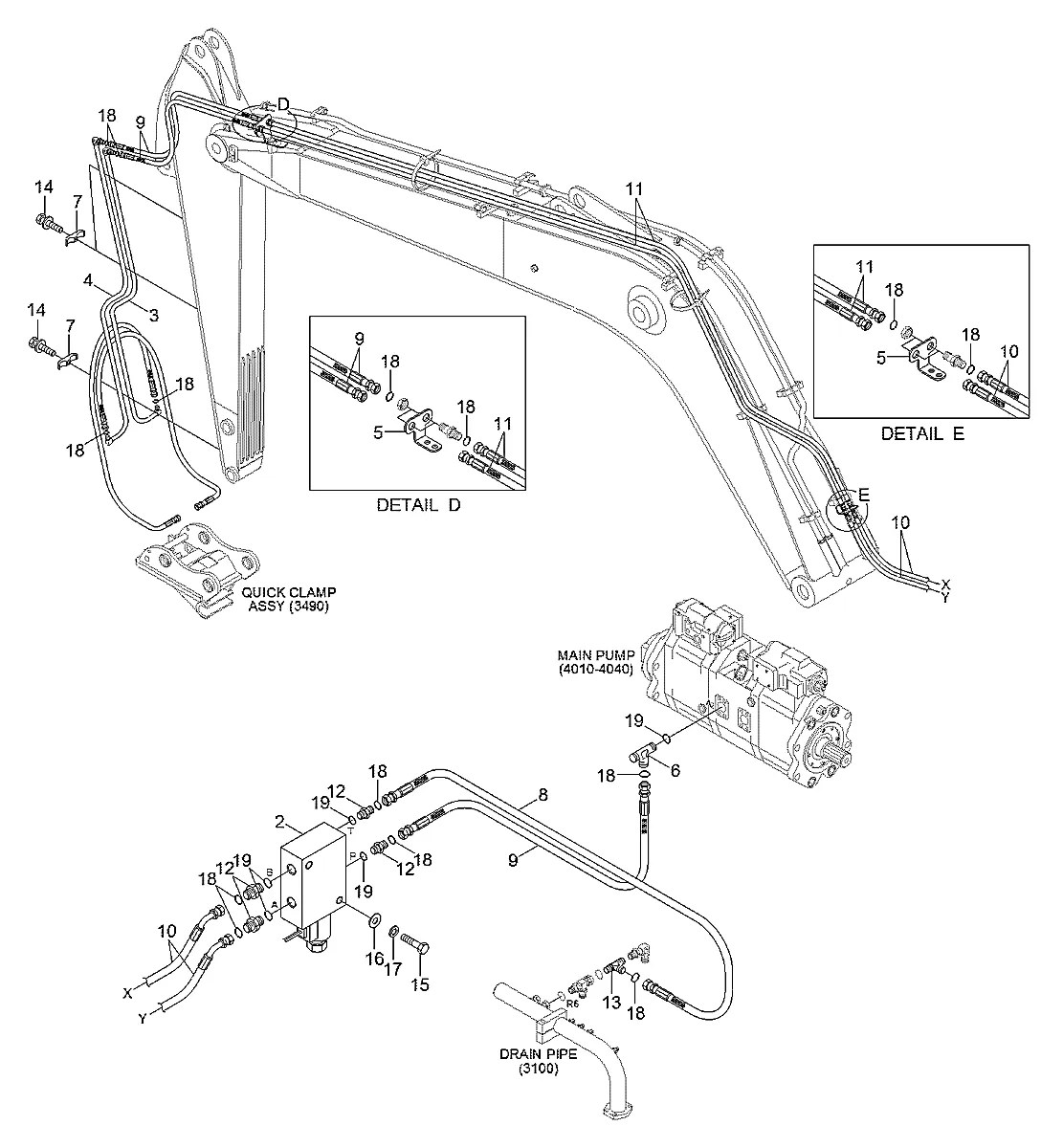 P910-047046 Escavadeira de esteiras Hyundai R800LC-7A