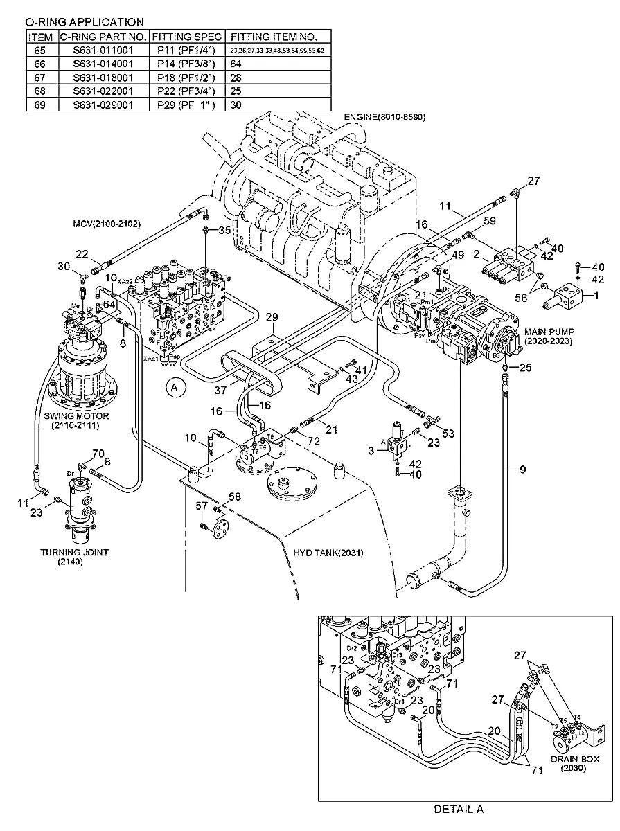 P623-122016 Equipamento florestal Hyundai R210LL-3