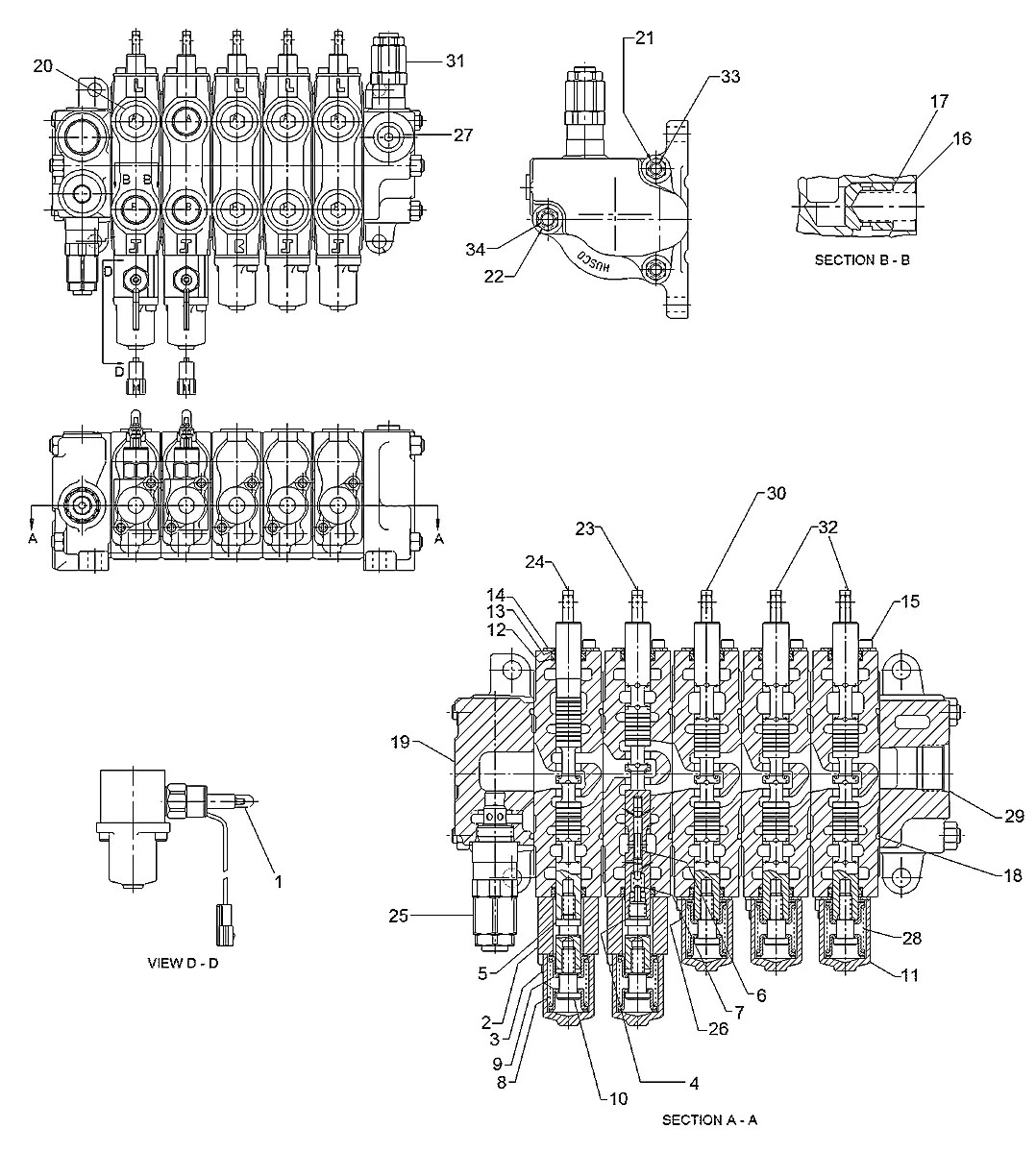34FF-02500 Empilhadeira Hyundai 60-70L-7A