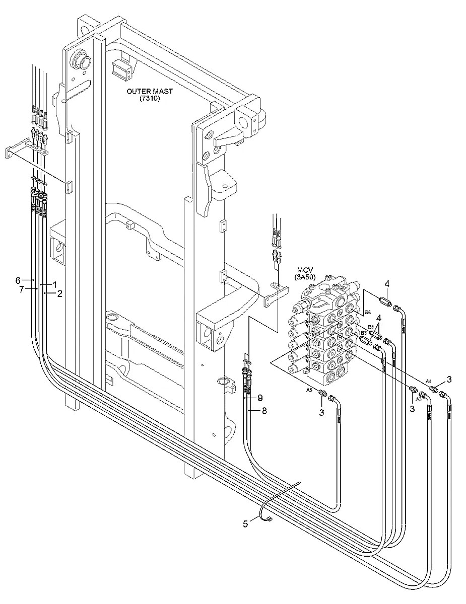 P933-064041 Empilhadeira Hyundai 50-60-70DS-7E