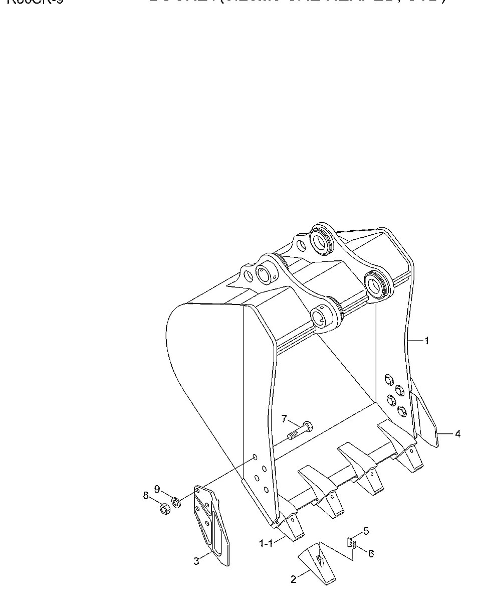 S017-20045D Escavadeira de esteiras Hyundai R80CR-9