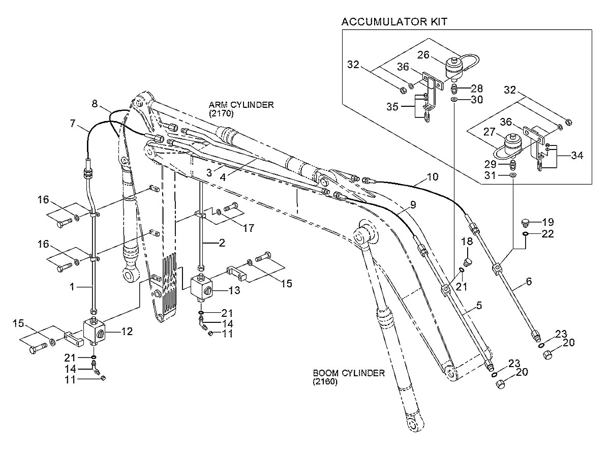 001001-19100 Escavadeira de esteiras Hyundai R160LC-3