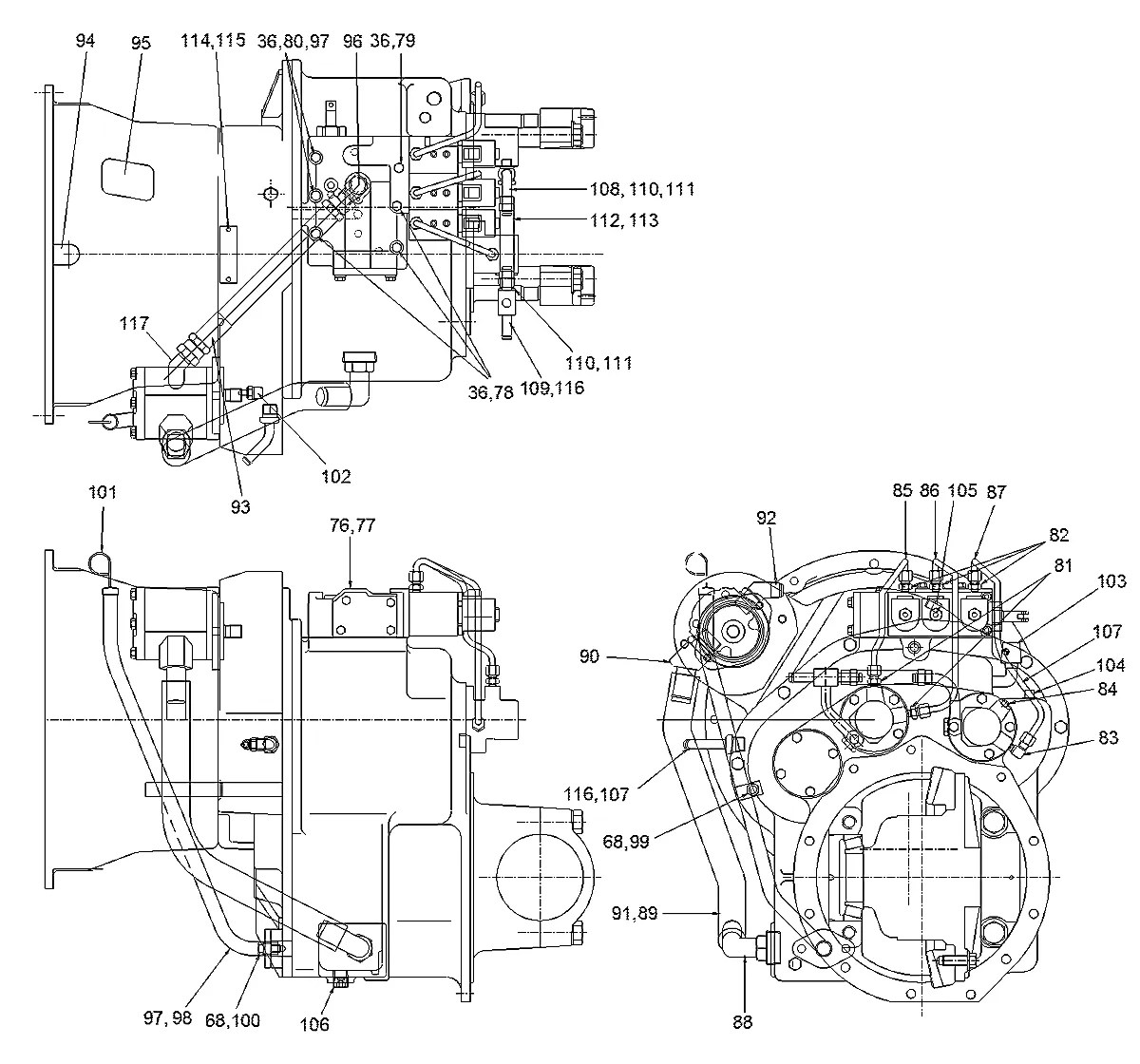 81F6-30990 Empilhadeira Hyundai HDF45-III