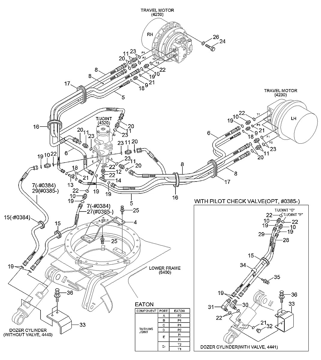 S017-14040A Escavadeira de esteiras Hyundai R55-7