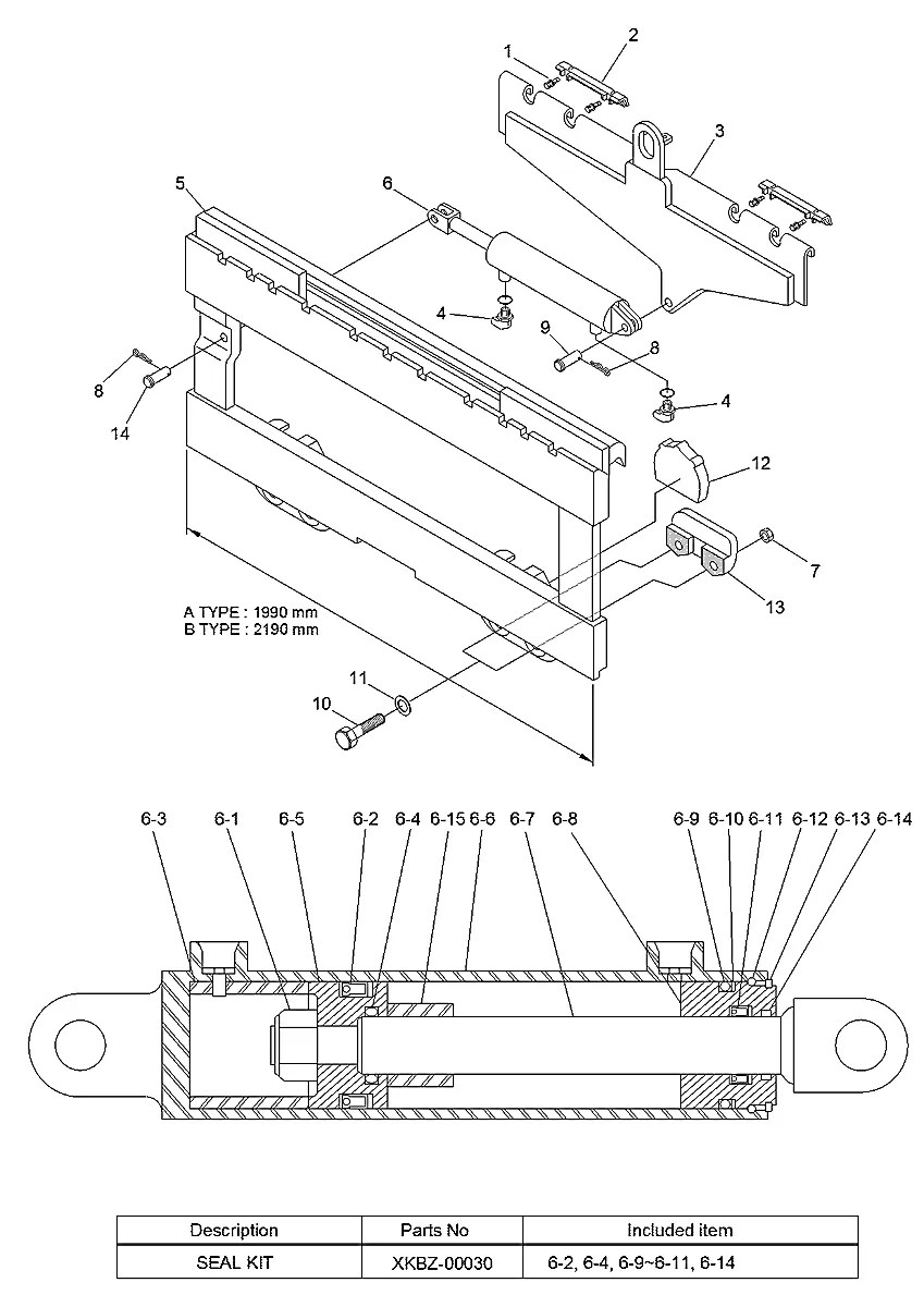 F14560120 Empilhadeira Hyundai 60-70L-7A