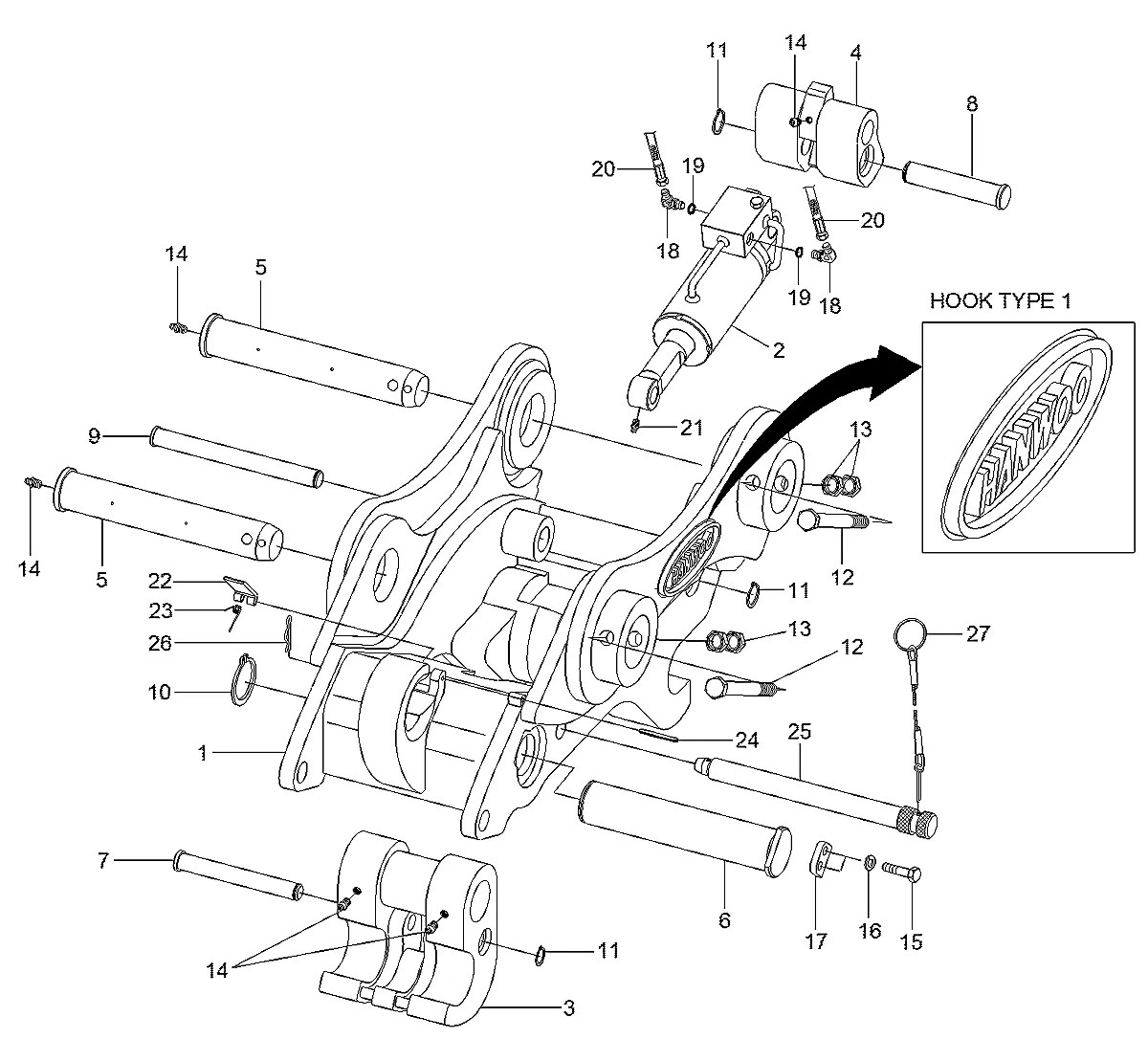 31N1-95510 Escavadeira de esteiras Hyundai R80-7A