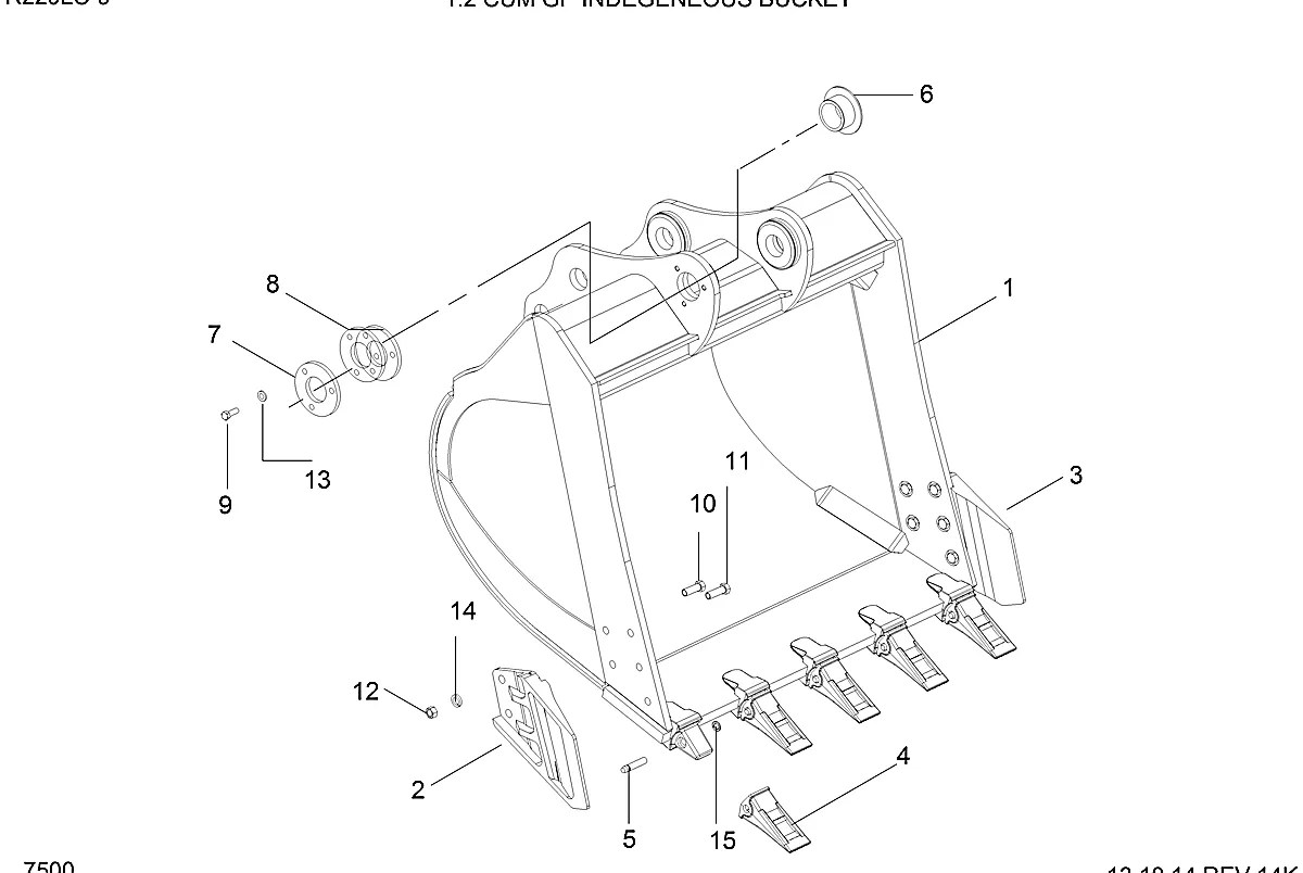 S017-220602 Escavadeira de esteiras Hyundai RD220LC-9